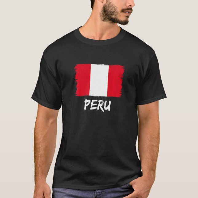 Peru Flag Peru T-Shirt (Vorderseite)