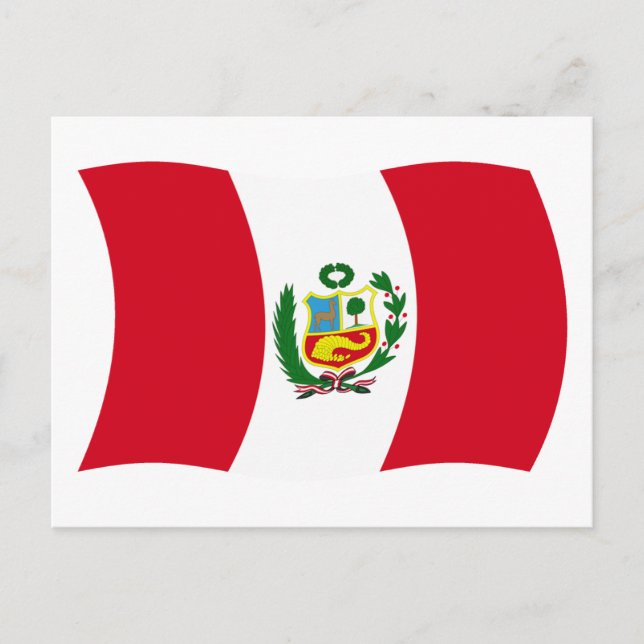 Peru Flag Postkarte (Vorderseite)
