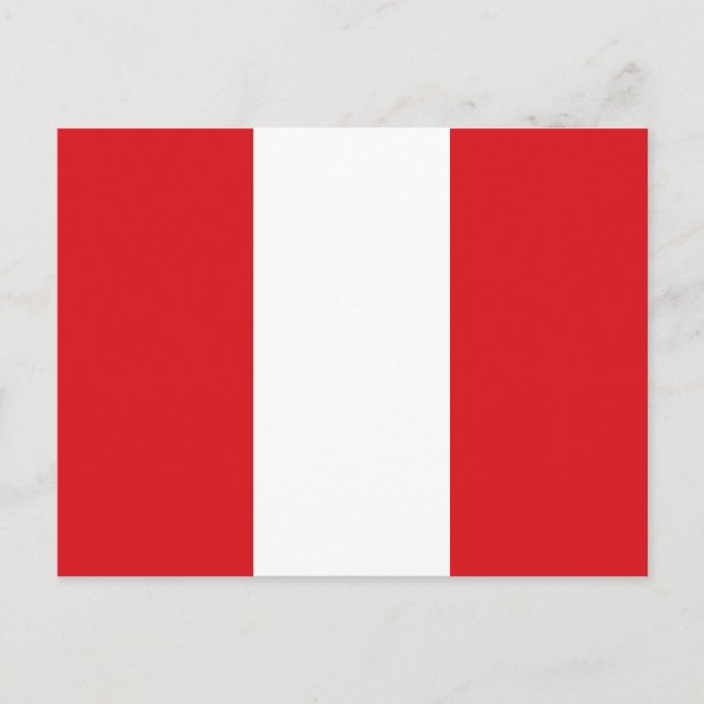 Peru Flag Postkarte (Vorderseite)