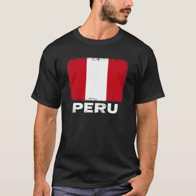 Peru Flag Unterstützung peruanischen Menschen Frau T-Shirt (Vorderseite)