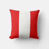 Peru Flag x Flag Pillow