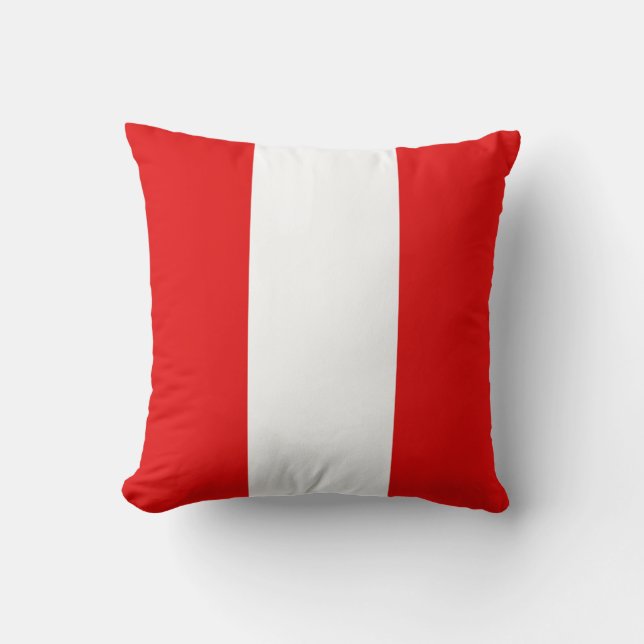 Peru Flag x Flag Pillow Kissen (Vorderseite)