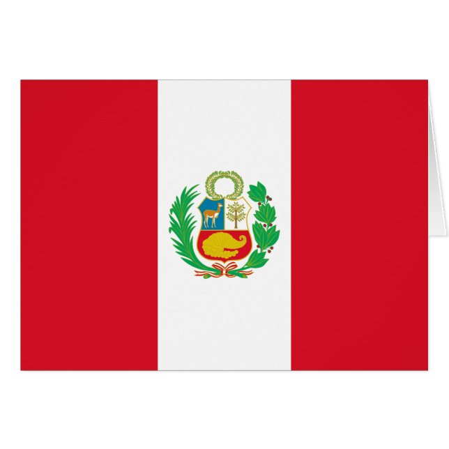 Peru-Flagge (Vorderseite (Horizontal))