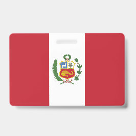 Peru-Flagge Ausweis