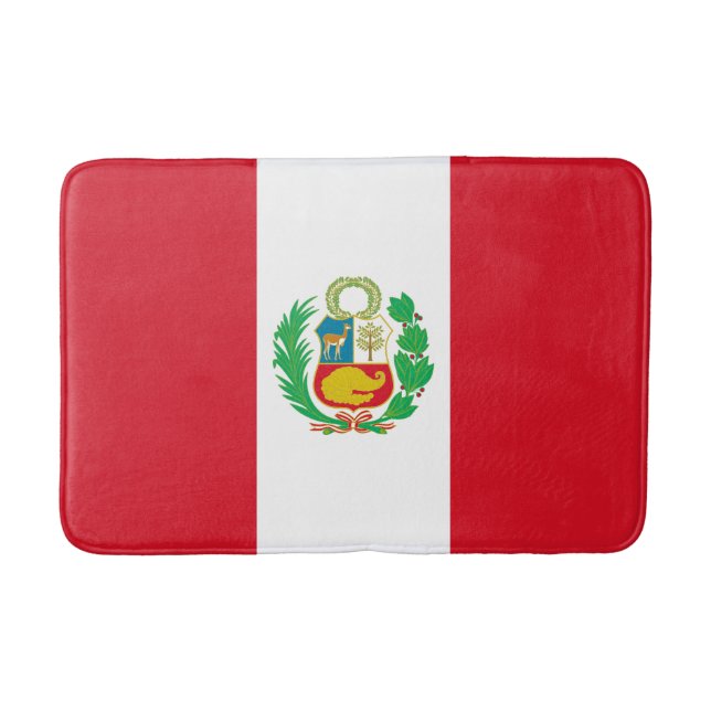 Peru-Flagge Badematte (Vorderseite)