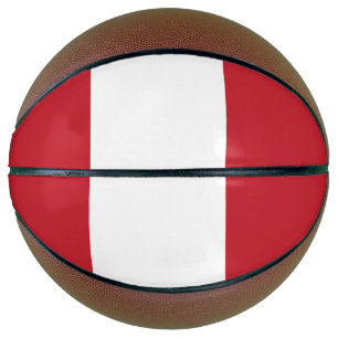 Peru-Flagge Basketball