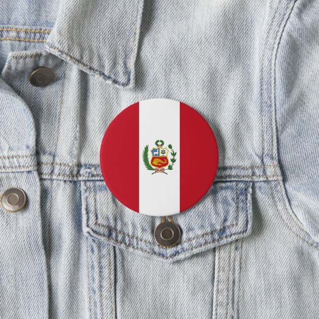Peru-Flagge Button (Beispiel)