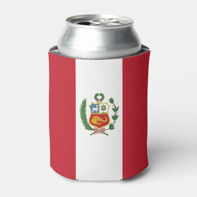 Peru-Flagge Dosenkühler (Kanne Vorderseite)