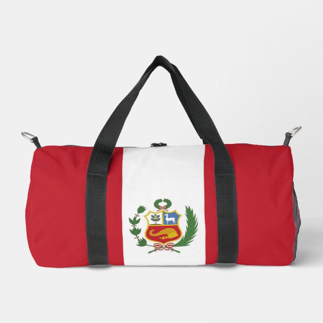 Peru-Flagge Duffle Bag (Vorderseite)