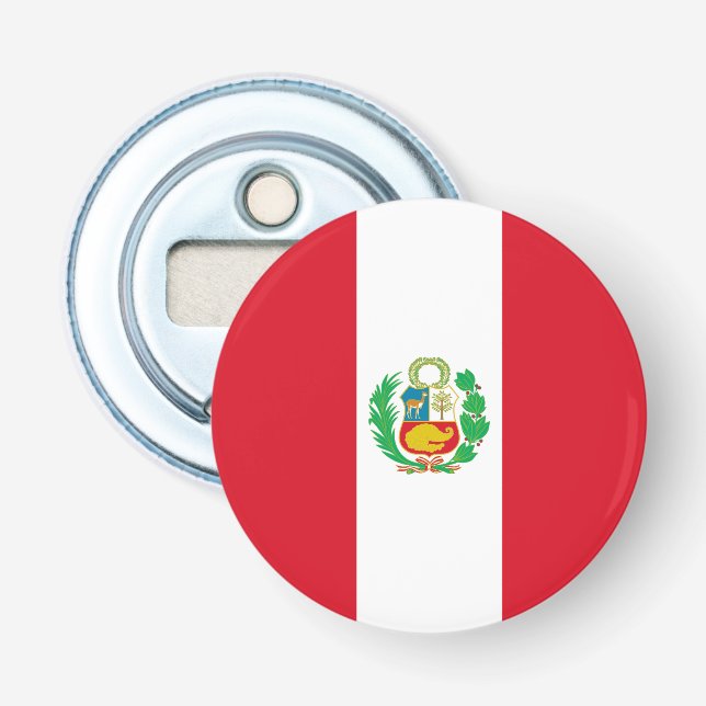 Peru-Flagge Flaschenöffner (Vorderseite)
