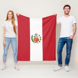 Peru-Flagge Fleecedecke