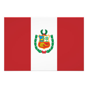 Peru-Flagge Fotodruck