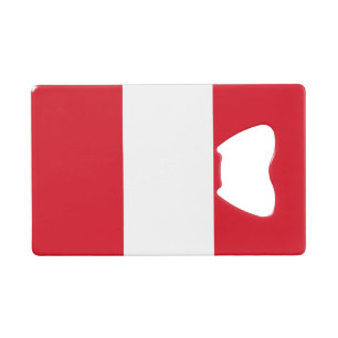Peru-Flagge Geldbeutel Flaschenöffner