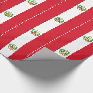 Peru-Flagge Geschenkpapier