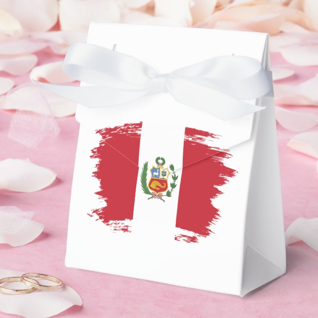 Peru-Flagge Geschenkschachtel (Hochzeit)