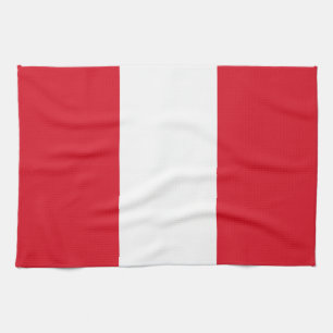 Peru-Flagge Geschirrtuch