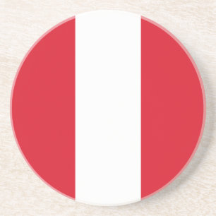 Peru-Flagge Getränkeuntersetzer