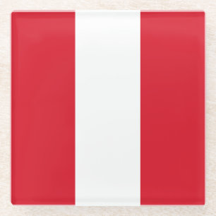 Peru-Flagge Glasuntersetzer