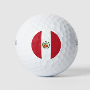 Peru-Flagge Golfball