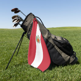 Peru-Flagge Golfhandtuch