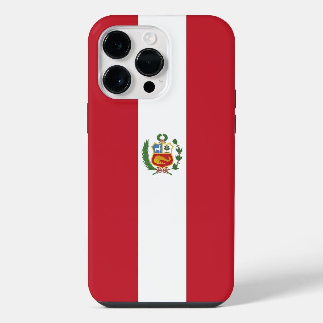 Peru-Flagge iPhone Hülle (Rückseite)