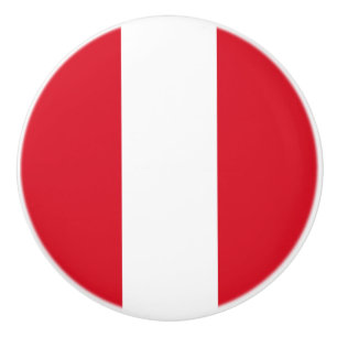 Peru-Flagge Keramikknauf