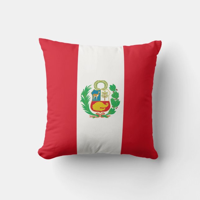 Peru-Flagge Kissen (Vorderseite)