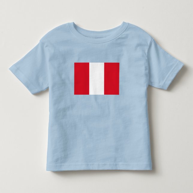 Peru-Flagge Kleinkind T-shirt (Vorderseite)