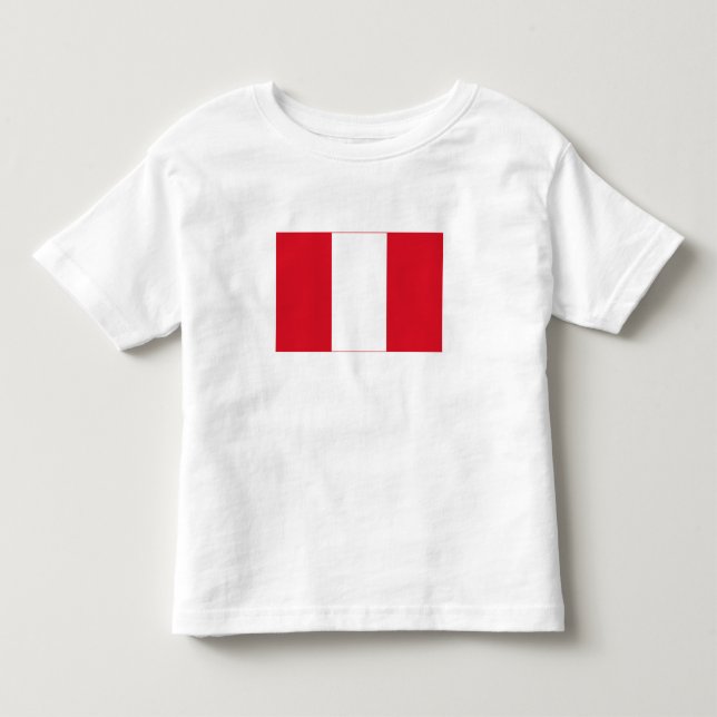 Peru-Flagge Kleinkind T-shirt (Vorderseite)