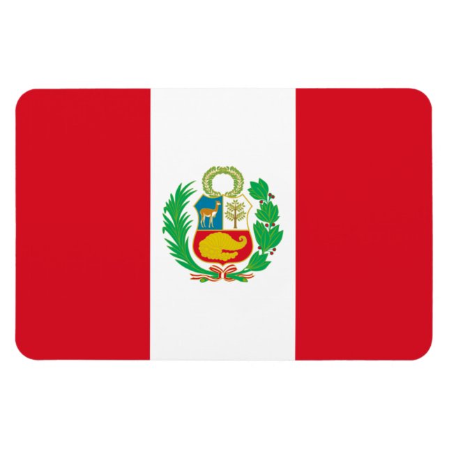Peru-Flagge Magnet (Horizontal)