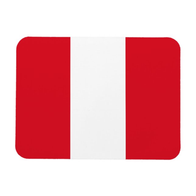 Peru-Flagge Magnet (Horizontal)
