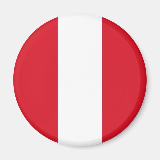 Peru-Flagge Magnet (Vorne)