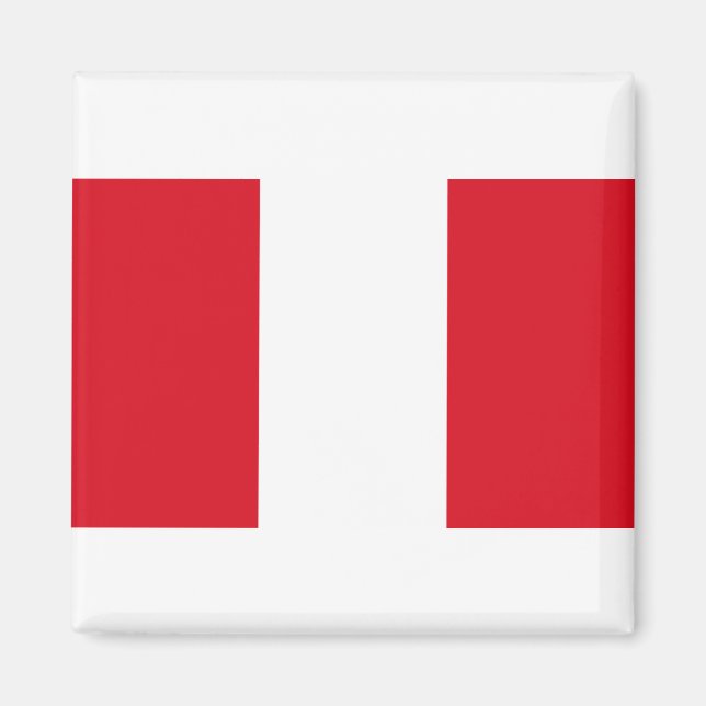 Peru-Flagge Magnet (Vorne)