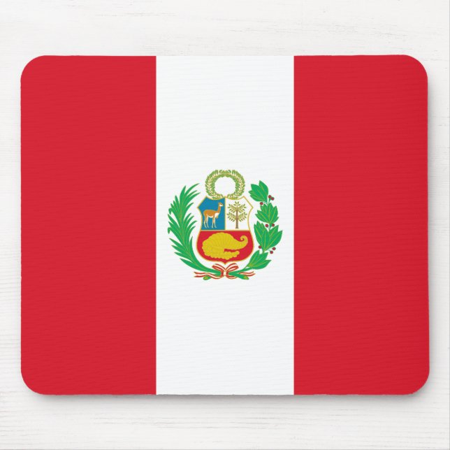 Peru-Flagge Mousepad (Vorne)