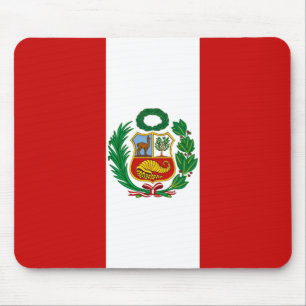 Peru-Flagge Mousepad