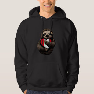 Peru-Flagge Peruanische Wurzeln Faultier-Herz Peru Hoodie
