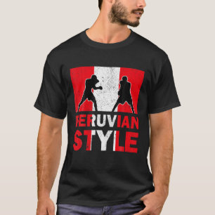 Peru Flagge Peruanischer Boxclub Vintag T-Shirt