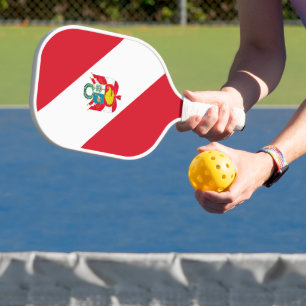 Peru-Flagge Pickleball Schläger