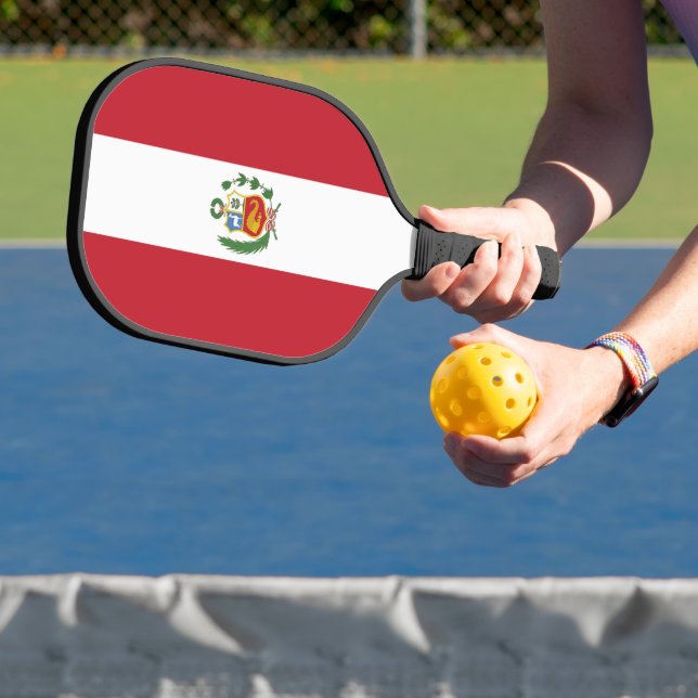 Peru-Flagge Pickleball Schläger (InSitu)