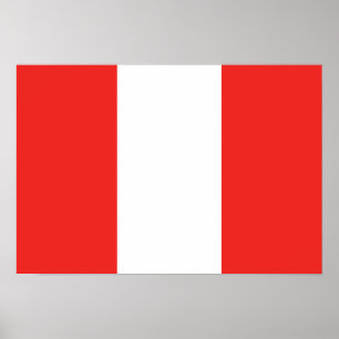 Peru-Flagge Poster