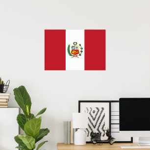 Peru-Flagge Poster