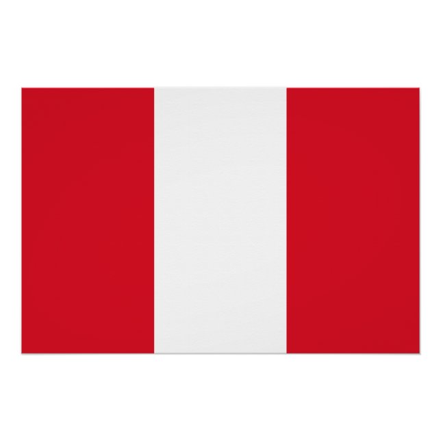 Peru-Flagge Poster (Vorderseite)