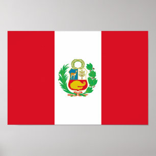 Peru-Flagge Poster