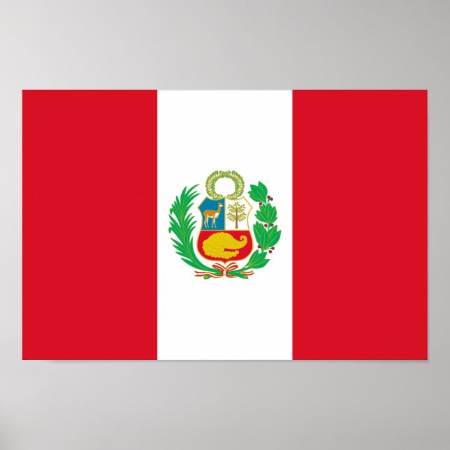 Peru-Flagge Poster (Vorne)