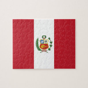 Peru-Flagge Puzzle