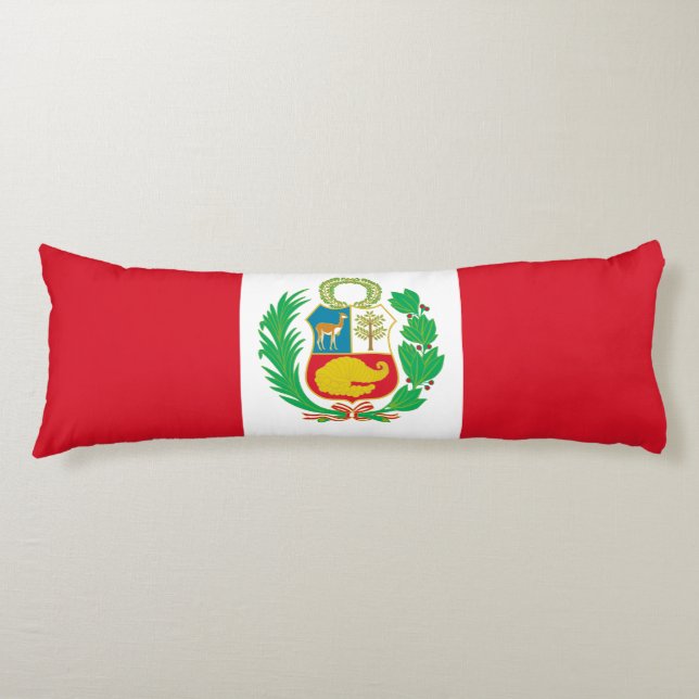 Peru-Flagge Seitenschläferkissen (Vorderseite)