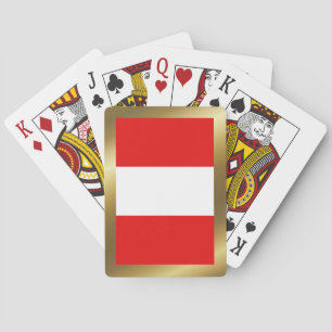 Peru-Flagge Spielkarten