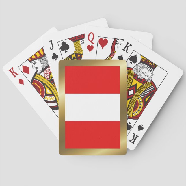 Peru-Flagge Spielkarten (Rückseite)