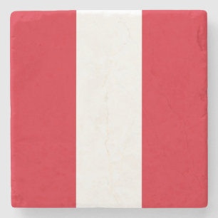 Peru-Flagge Steinuntersetzer