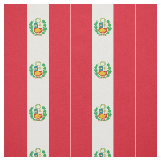 Peru-Flagge Stoff (Muster)